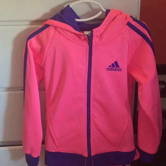 hot pink adidas sweatsuit